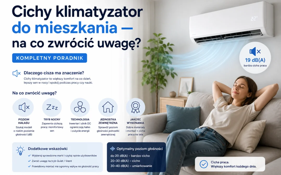 Cichy klimatyzator do mieszkania — na co zwrócić uwagę? Kompletny poradnik