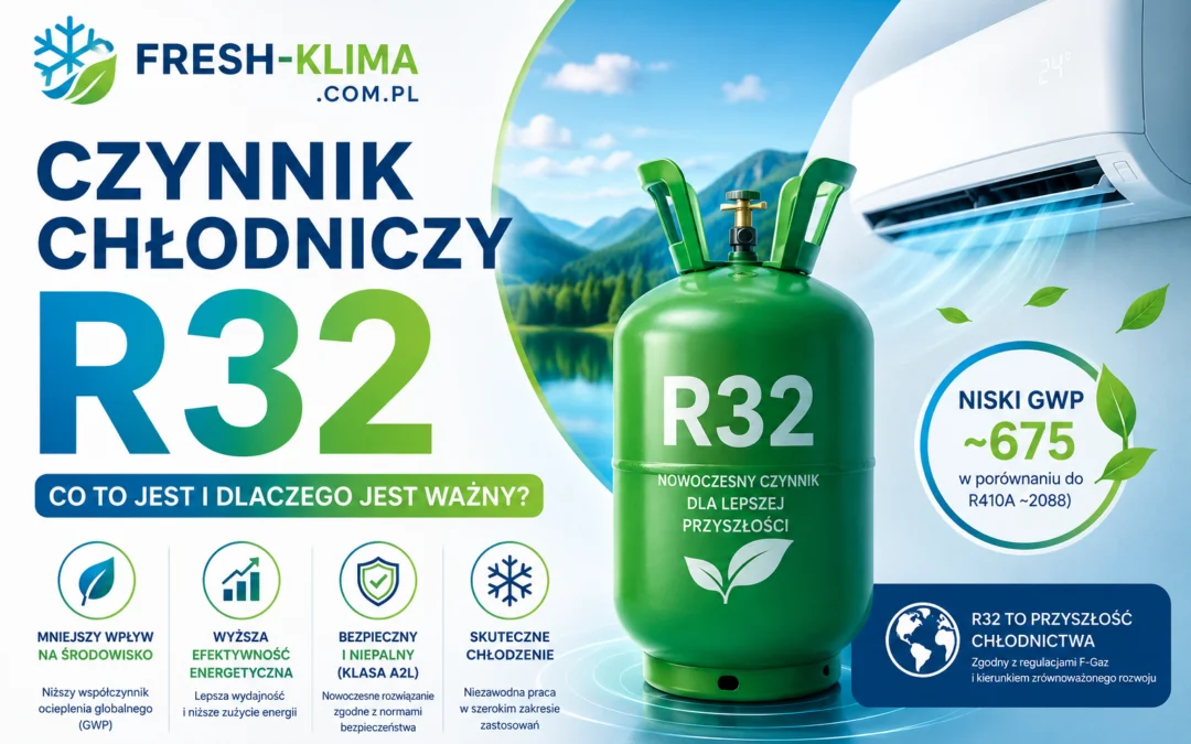 Czynnik chłodniczy R32 – co to jest i dlaczego jest ważny?