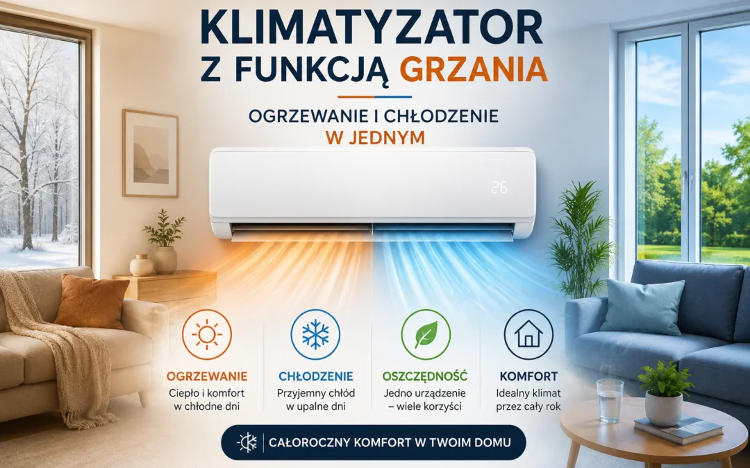 Klimatyzator z funkcją grzania – ogrzewanie i chłodzenie w jednym